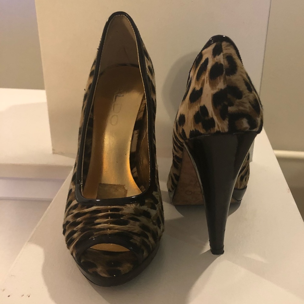 Aldo leopard print heels